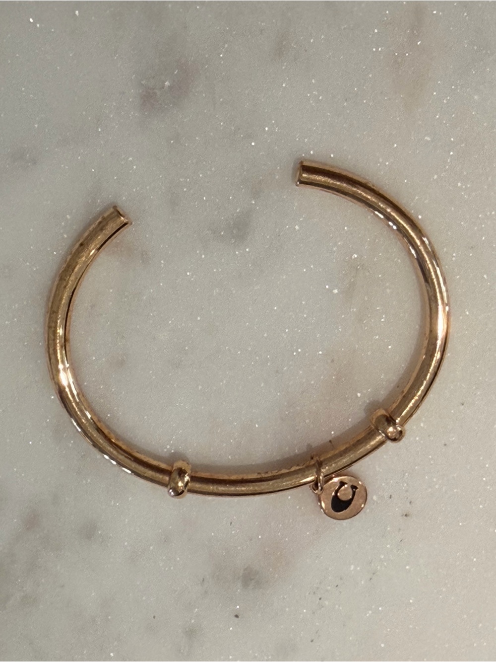 Signed Coach New York Rose Gold
Colored Cuff Bracelet